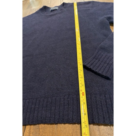 Vintage Robert Bruce Sweater Mens Large Blue Crewneck Made in USA Wool Blend - Picture 7 of 8